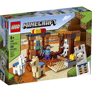 Lego Minecraft The Trading Post 21167 Collectible Action-Figure Playset with Minecraft’s Steve and Skeleton Toys, New 2021 (201 Pieces) - Publicité
