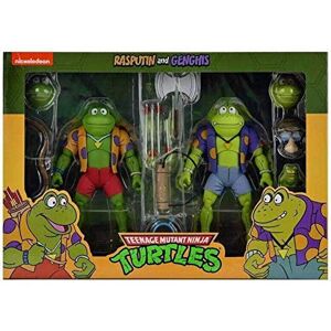 NECA Les Tortues Ninja Pack 2 Figurines Genghis & Rasputin Frog 18 cm - Publicité