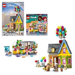 Lego Le Pack Enchanté 2 Inclut: La Maison de Là-Haut Disney et Pixar (43217) et La Chambre d'Aliya Friends (41740), Deux Sets avec Mini-Poupées, Figurine de l'Écureuil, pour Les Filles et Garçons - Publicité