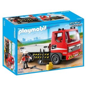 Playmobil 5283 City Action Flatbed Camion de chantier version anglaise - Publicité