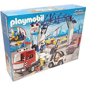 Playmobil 70169 Kit de mégapole cargo avec support de fourche et coffre à conteneur - Publicité