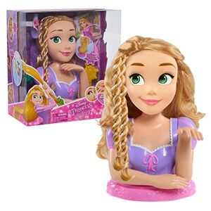 Famosa Disney Princesses Raiponce, Tête à Coiffer et à Maquiller Deluxe, Accessoires Cheveux & Maquillage (yeux, lèvres, ongles), Jouet pour enfants dès 3 ans, DND03 - Publicité