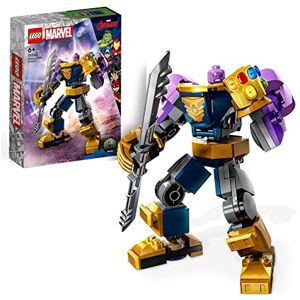 Lego 76242 Marvel L’Armure Robot de Thanos, Figurine Avengers, Jouet de Construction, avec Gant de l'Infini, Cadeau Super-Héros, Enfants 6 Ans - Publicité