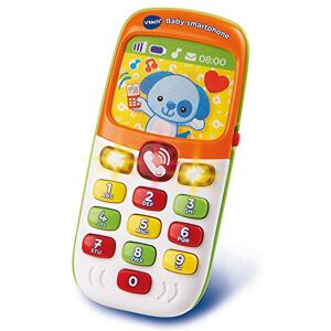 VTech Baby Smartphone Bilingue Mixte, Téléphone Bébé, Jouet d'Éveil Version FR, Brun - Publicité