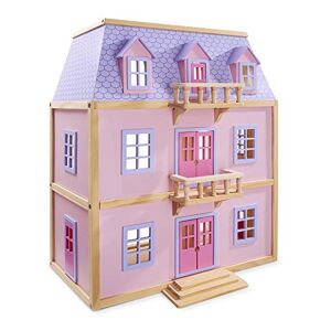 Melissa & Doug Multi-Level Wooden Dollhouse   Dollhouses & Dolls   Age +3 years   Gift for Boy or Girl - Publicité