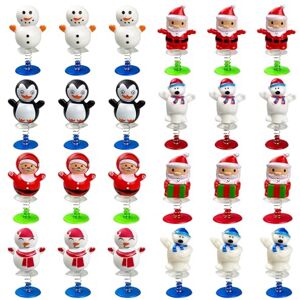 Capgoost Ressort Jouet, 24 Sauteurs De Père Noël, Jouets à Sauter à Ressort, Jump Ups Ressort, Jouets Pop-Up de Noël, Jouet Noel Kit, Petits Cadeau Calendrier Avent Cadeau Invité Anniversaire Jouet Enfant - Publicité