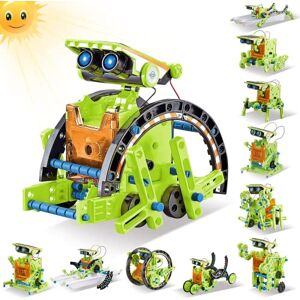 JOYENDER Kit Robot Solaire 12 en 1, Jouet Robot Enfant, Kit de Jeux Construction Experiences Scientifis Enfant 10 ans, Jouet Modèle Robot Bricolage Idée Cadeau Ado Fille, Cadeau Robot Garçon 10-12 ans - Publicité