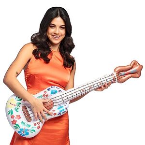 Boland 52178 Guitare gonflable Aloha, 104 cm, jouet aquatique, décoration, décoration de fête pour piscine, fête d'été et fête à thème, accessoires pour déguisements de carnaval - Publicité