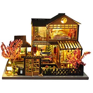 Fsolis DIY Maison de poupée Miniature avec Meubles, Maison de poupée en Bois 3D avec kit Anti-poussière, Cadeau créatif avec lumière LED et boîte à Musique TC14 - Publicité