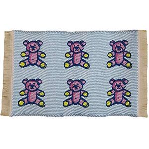 Jane Maison de Poupées Bleu Nounours Ours Tapis Tapis Miniature Maternelle Jeu Chambre Accessoire 1:12 - Publicité