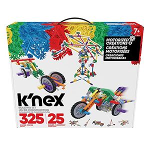 Basic Fun K'Nex 85049 Motorised Creations Building Set, 3D Educational Toys for Kids, 325 Piece Stem Learning Kit, Engineering for Kids, Colourful 25 Model Building Construction Toy for Children Aged 7 + - Publicité