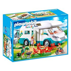 Playmobil Family Fun 70088 Camping-Car Familial avec Toit Amovible et de Nombreux Accessoires, Dès 4 Ans - Publicité