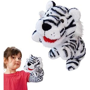 DUDOK Marionnettes à Main en Peluche   Jouet en Peluche Animal Mignon et Doux,Théâtre de marionnettes pour, marionnettes en Peluche à Bouche Mobile pour bébés, Cadeau pour bébés et à partir de 3 Ans - Publicité