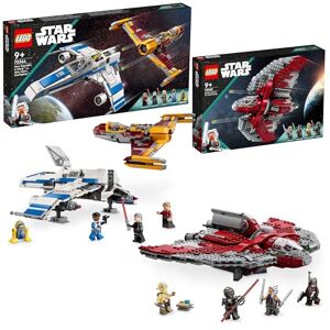 Lego Star Wars Pack Vaisseaux : Inclut La Navette T-6 d'Ahsoka Tano (75362) et L’E-Wing de la Nouvelle République Contre Le Chasseur de Shin Hati (76364) Jouets de Construction pour Enfants - Publicité