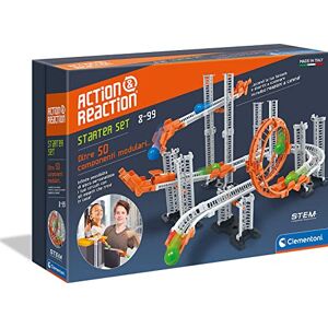 Clementoni 59302 Kit de démarrage Action & Réaction en Plusieurs pièces pour la Construction d'une Piste à Billes, Jouet pour Enfants à partir de 8 Ans Multicolore - Publicité