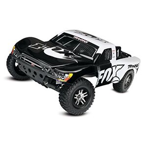 Traxxas Slash VXL Fox Noir, Blanc Brushless 1:10 RC Modèle de Voiture électrique Course Entraînement arrière ( - Publicité