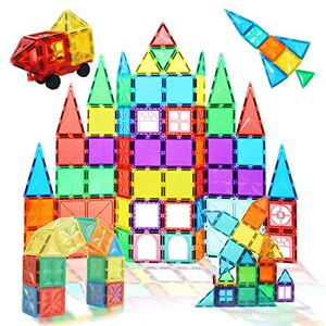 Condis Jeux de Aimantés Construction Magnetiques Enfants 101 PCS, Jouet pour Fille Garcon Enfants 3 4 5 6 7 Ans Petits Cadeaux Anniversaire Enfants Jeux de Societes Enfants Educatif Puzzle 3 Ans+ - Publicité