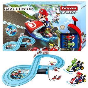 Carrera FIRST Nintendo Mario Kart – Circuit de course électrique avec voitures miniatures Mario et Luigi – Jouet pour enfants à partir de 3 ans - Publicité