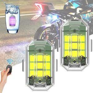 Lyoveu High Brightness Wireless Led Strobe Light,lumière stroboscopique led sans fil haute luminosité,7 Colors Led Aircraft Strobe Lights, Mini Strobe Light For Cars Drone Aircraft Motorcycle Bike - Publicité