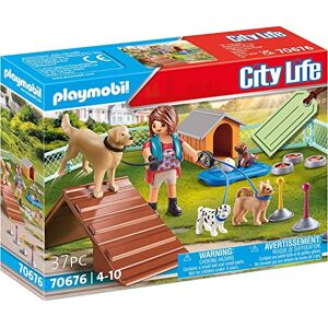 Playmobil 70676 Set cadeau Educatrice et chiens- City Life- La maison moderne- idée cadeau prêt à offrir - Publicité