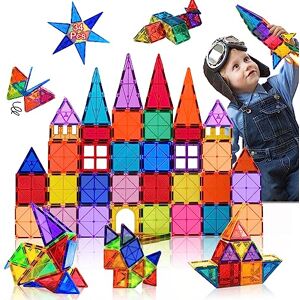 Condis Jeux de Aimantés Construction Magnetiques 120 PCS, Jouet pour Fille  Garcon Enfants 3 4 5 6 7 Ans Petits Cadeaux Anniversaire Jeux de Societes  Educatif Puzzle 3 Ans+