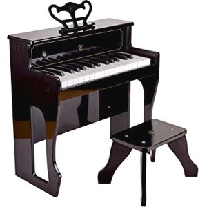 Hape Piano Droit Électronique Noir en Bois Piano en Bois 30 Touches Jouet Enfant dès 3 ans Instrument de Musique en Bois Idée Cadeaux Fille et Garçon Tabouret en Bois et Porte Partitions - Publicité