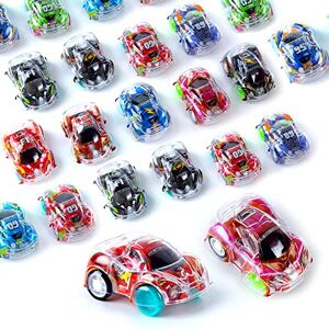 AWAVM Lot de 24 Mini Voiture, Voitures Jouets pour Enfants, Mini Voitures de Course 4 Roues motrices, Voitures Jouets sans Batterie, adaptées aux garçons, Filles - Publicité