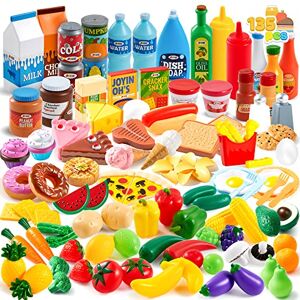 JOYIN Lot de 68 Jouets Alimentaires à découper pour la Cuisine des  Tout-Petits, Faux Aliments pour la Cuisine, Comprend des Fruits et légumes  en Plastique, des Cadeaux pour Tout-Petits : : Jeux