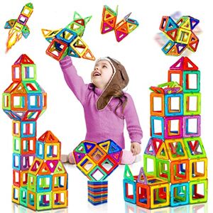 KayQidee Construction Magnetique Enfant 3 4 5 6 Ans Garcon Fille 38PCS Blocs Jouet Jeux de Construction Cadeaux D'anniversaire de Noël - Publicité