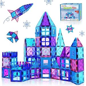 Kaysaitoy Blocs de Construction Magnetique Enfants Jouet 3D Jeux de Construction Magnétique Éducatifs Cadeau pour Noël Garcon Fille Aimant Enfant Magnétiques Plus Forts STEM Jeux Enfant 3 4 5 6 7 Ans + - Publicité