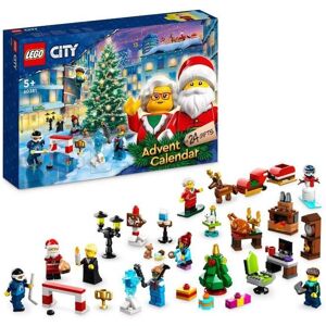 City 60381 Calendrier De L'avent 2023 - Lego - 24 Cadeaux Dont Figurines Du Père Noël Et Du Renne Bleu TU - Publicité