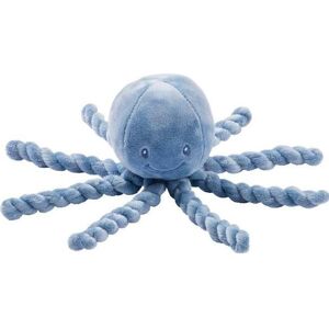 Nattou Doudou Pieuvre Lapidou Infinity - 23 Cm - 100% Polyester - Bleu Bleu TU - Publicité