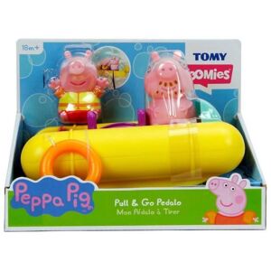 Pédalo Peppa Pig - Tomy - Jouet De Bain - Figurines Gicleurs D'eau - Mécanisme À Ficelle Jaune TU - Publicité