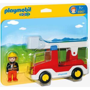 6967 Camion De Pompier 123 Playmobil Rouge ROUGE TU Fille - Publicité