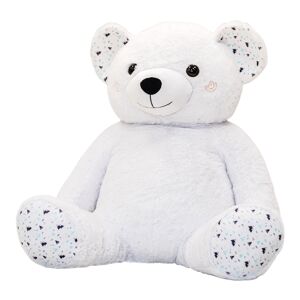 Home Maison Peluche bébé boréale en XL Blanc/Aqua 60 cm