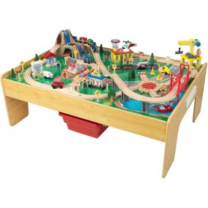 KidKraft Table circuit train bois Adventure Town Bleu 1x1x1cm