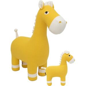 Crochetts Pack Peluche de cheval 100% coton jaune - Publicité