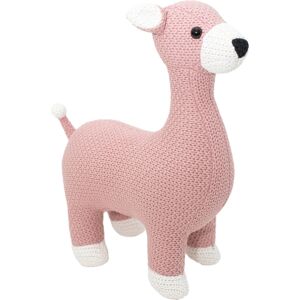 Crochetts Maxi cerf en peluche siège en 100% coton rose Rose 33x73x88cm