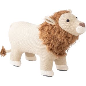 Crochetts Maxi lion en peluche siège en 100% coton beige Marron 32x84x57cm