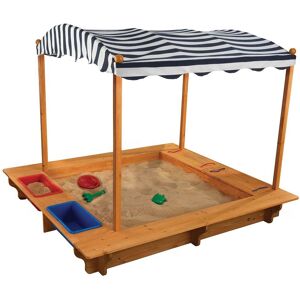 KidKraft Bac à sable extérieur avec auvent marin Multicolore 153x130x163cm