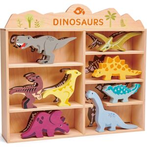 Set animaux en bois Dinosaures Multicolore 8x38x28cm