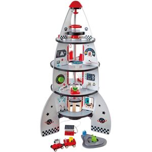 Hape Fusée spatiale en bois Blanc 48x74x48cm