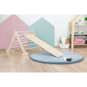 Blm Triangle de pikler avec planche pour enfant piky blanc et naturel