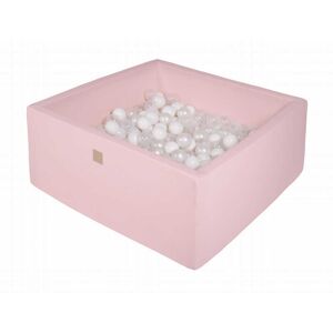 MeowBaby Rose Piscine à Balles: Blanc/Transparente/Blanc Perlé H40 - Publicité