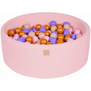 MeowBaby Rose clair Piscine à balles Doré/Beige/Rose Pastel/Épais H30cm Multicolore 90x30x90cm