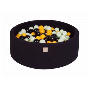 MeowBaby Noir Piscine à balles Noir/Jaune/Vert clair H30cm Multicolore 90x30x90cm