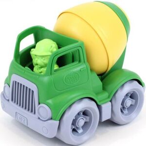 Green Toys Camion de construction mélangeur vert et jaune - Publicité