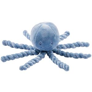 Peluche pieuvre Lapidou bleu (23 cm)