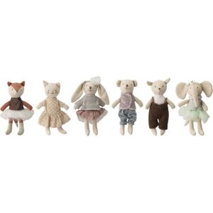 Bloomingville Coffret 6 peluches animaux (10 x 16 cm) - Publicité