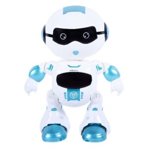 Générique Sans Fil Télécommande Smart Control Robot Jouet Enfants avec Des Lumières Musique Cadeau Bleu PT302 Bleu - Publicité